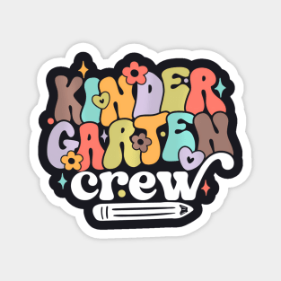 Back To School Kindergarten Crew Magnet