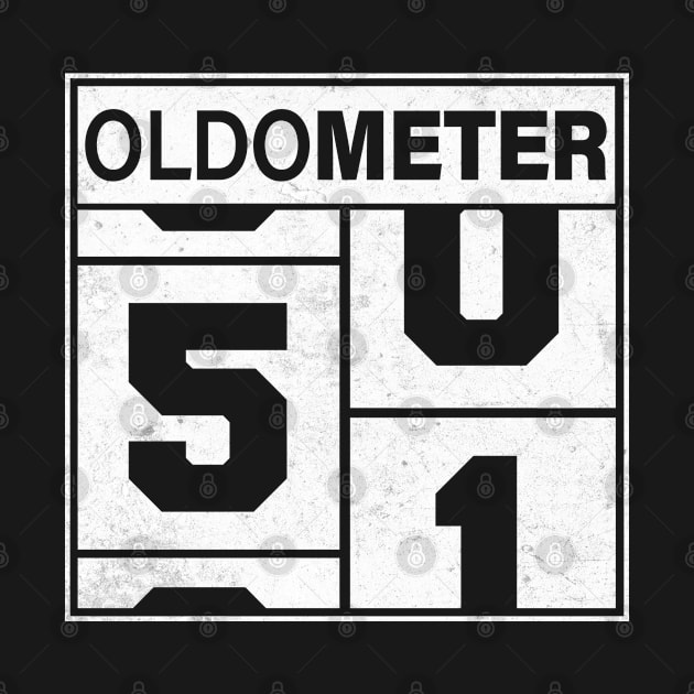 Oldometer Shirt, Funny 51th Birthday Oldometer by AraichTees