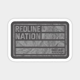 Redline Nation - Staff Car U.S. Army (Worn White on Black) Magnet