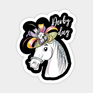 Derby Day 2024 Fascinator Hat Horse Racing Magnet