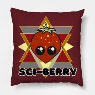 Sci-Berry the Strawberry Alien Pillow