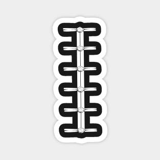 Kung-Fu shirt buttons Magnet