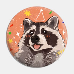 Raccoon Mlem! Pin