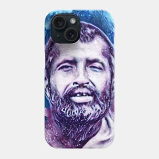 Ramakrishna Snowy Portrait | Ramakrishna Artwork 12 Phone Case