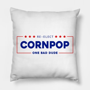 Re-Elect Cornpop One Bad Dude shirt Trump Mugshot 2023 Pillow