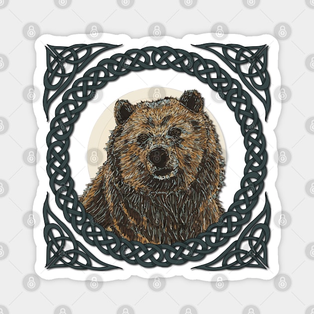 Brown Bear Magnet by lottibrown