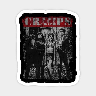 TEXTURE ART - the cramps Band Magnet
