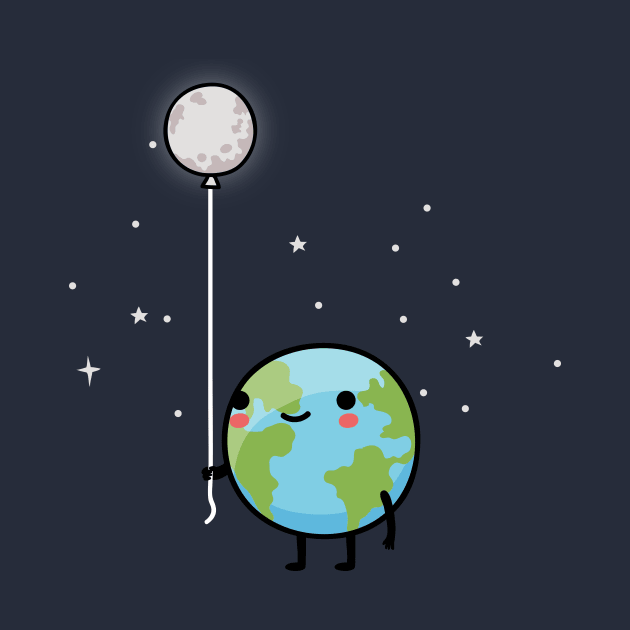 Earth and Moon by wawawiwa