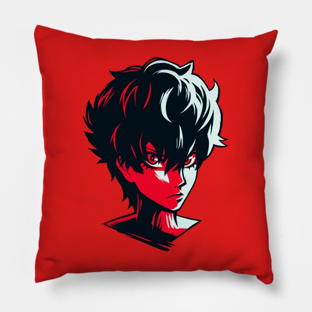 P5 Protagonist Pillow by Lunatyk