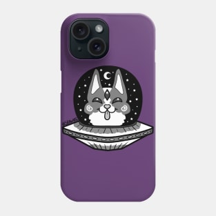 UFO Alien Space Corgi Phone Case