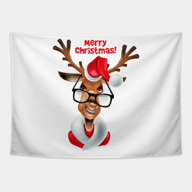 hipster santa Tapestry by love shop store