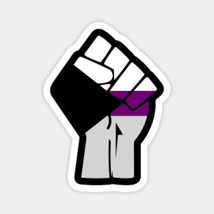 Black Lives Matter Fist Demisexual Flag LGBT Magnet