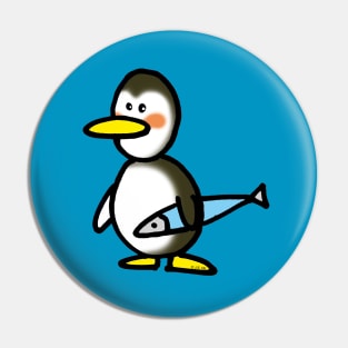 funny penguin cartoon Pin