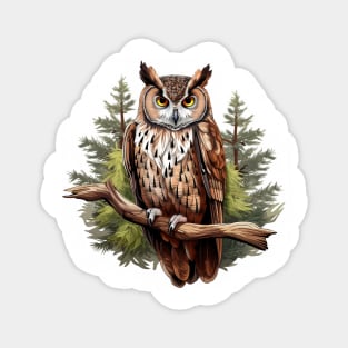 Great Horned Owl Magnet