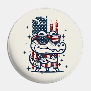 A Cool American Gator Pin