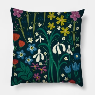 Botanical Flowers Pillow