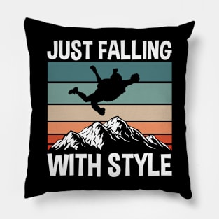 Jut falling with style. Pillow