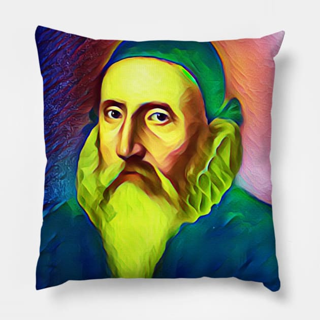 John Dee Portrait | John Dee Artwork 7 Pillow by JustLit