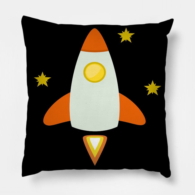 rocket Pillow by Pavlushkaaa