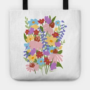 Colorful Wild Flowers Tote