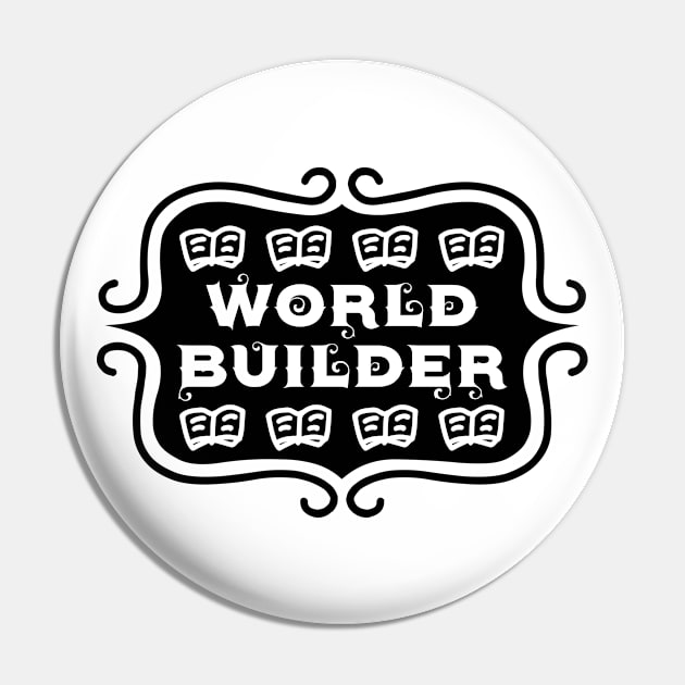 World Builder - Writing Typography Pin by TypoSomething