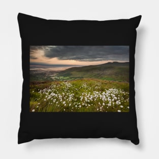 Glyn Tarell from Craig Cerrig-gleisiad with Pen y Fan and Corn Du, Brecon Beacons National Park, Wales Pillow