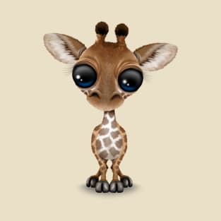 Cute Curious Baby Giraffe T-Shirt