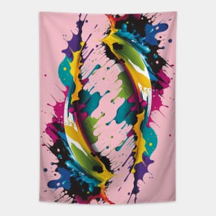 Color brushstroke Tapestry