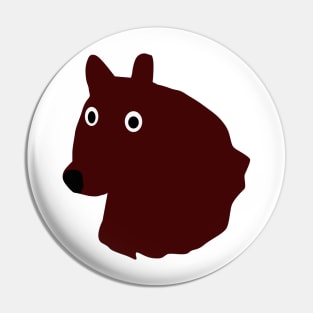 vector illustration of a bear Pin