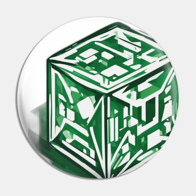 Rubic Cube Emerald Green Shadow Silhouette Anime Style Collection No. 382 Pin by cornelliusy