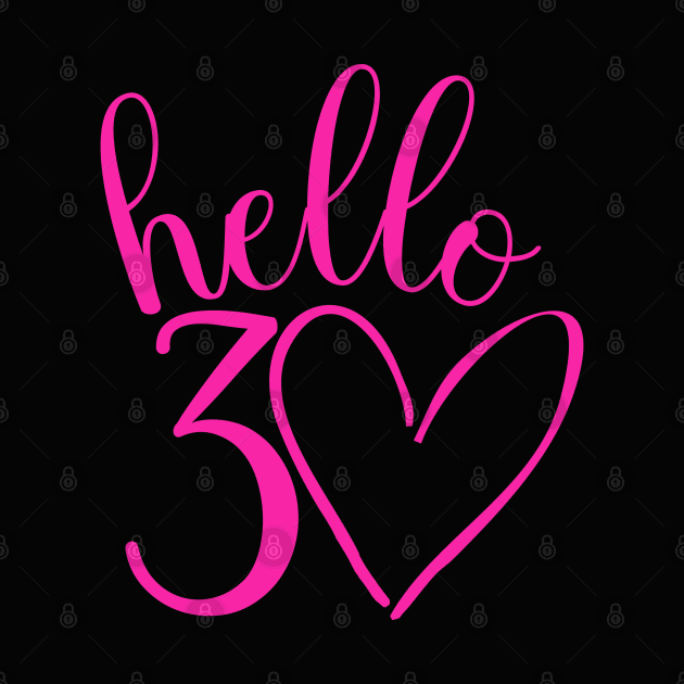 30th birthday design for women by ArtByGrammy