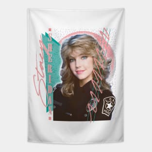 Stacy Sheridan / TJ Hooker - 80s TV Retro Design Tapestry