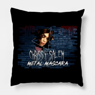 Chrissy Salem Metal Mascara Banner Design Pillow