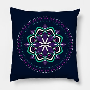 Cosmic Mandalas Kaleidoscope Pillow