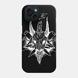 Goat - Head of Baphomet White Phone Case