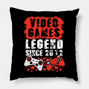 Gaming 2012 Birthday Video Games Birthday Gamer Pillow