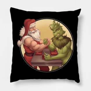 Santa Christmas Armwrestling Pillow