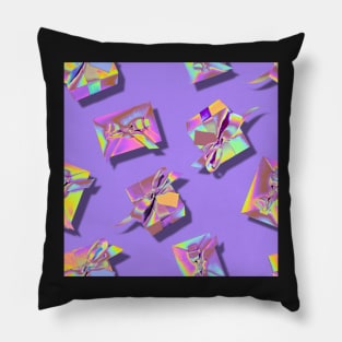 Pink Holographic Presents Pillow