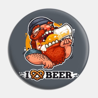 Man Loves Beer Pin