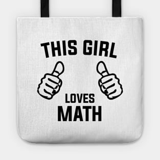 This Girl Loves Math Tote
