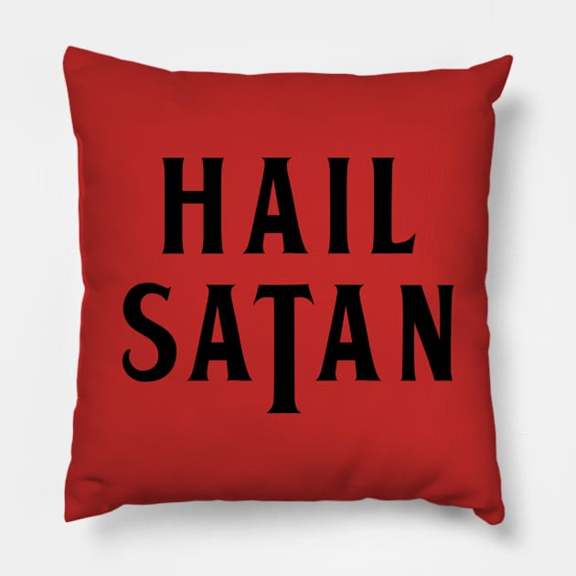 Hail Satan Pillow by NobleTeeShop