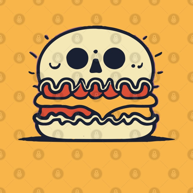 Skull Burger by Eliane Gomes