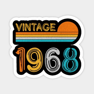 Vintage 1968 Happy 55th Birthday Retro Magnet