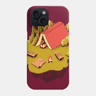 The Best Vacation Reading Book Camping Phone Case