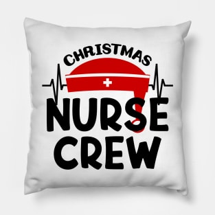 Christmas Nurse Crew Pillow