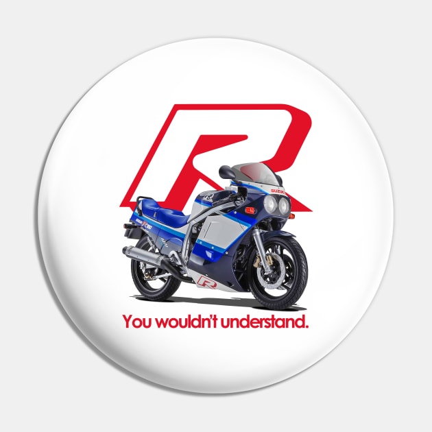 GSXR SLAB Pin by Retroquarter