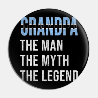 Grand Father Botswanan Grandpa The Man The Myth The Legend - Gift for Botswanan Dad With Roots From  Botswana Pin