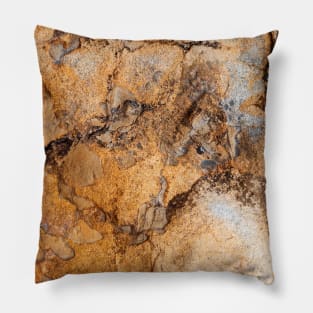 Rustic Seaside Volcanic Texture Eroding Pillow
