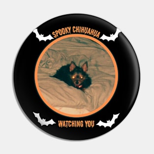 Spooky Halloween Chihuahua Pin