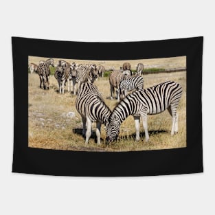 Zebra group. Tapestry